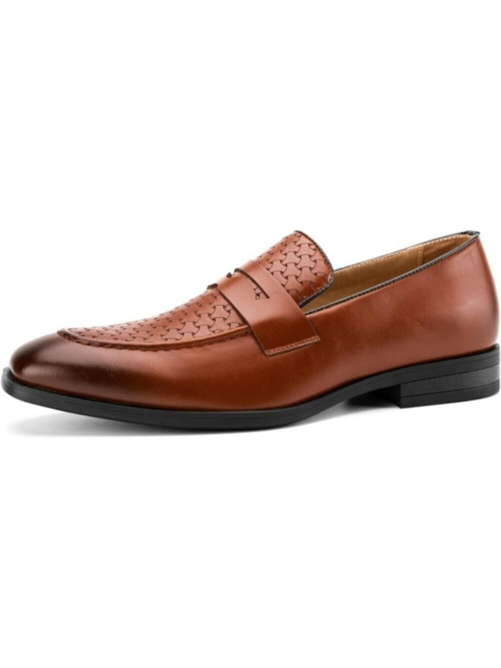Men's Brown Tuxedo Classic Slip On Loafer Formal Imported Dress Shoes
